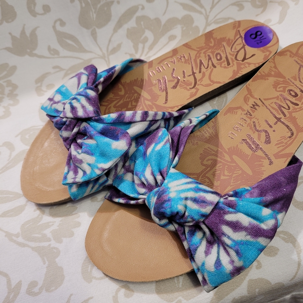 Blowfish Malibu Ginah Turq Dye Pop Slide Sandals Size 8.5 - Picture 6 of 6